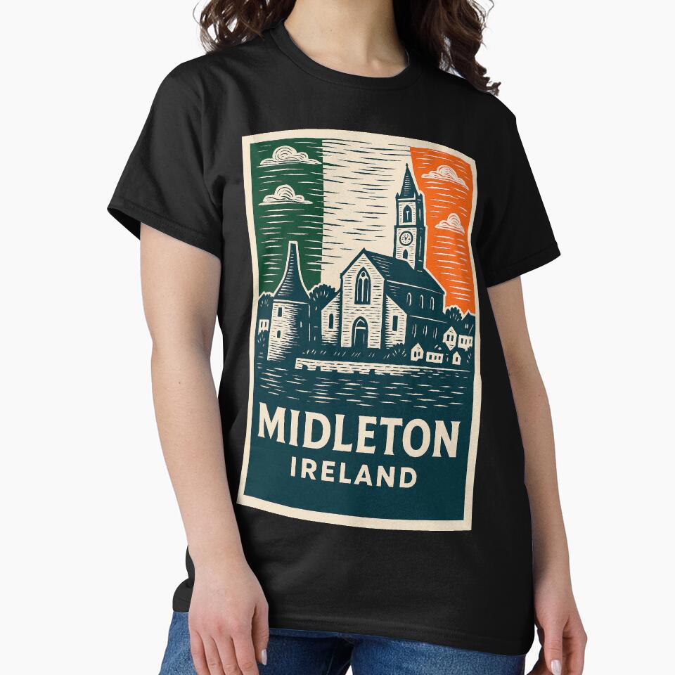 Midleton Ireland Linocut Style by Thistle-TShop