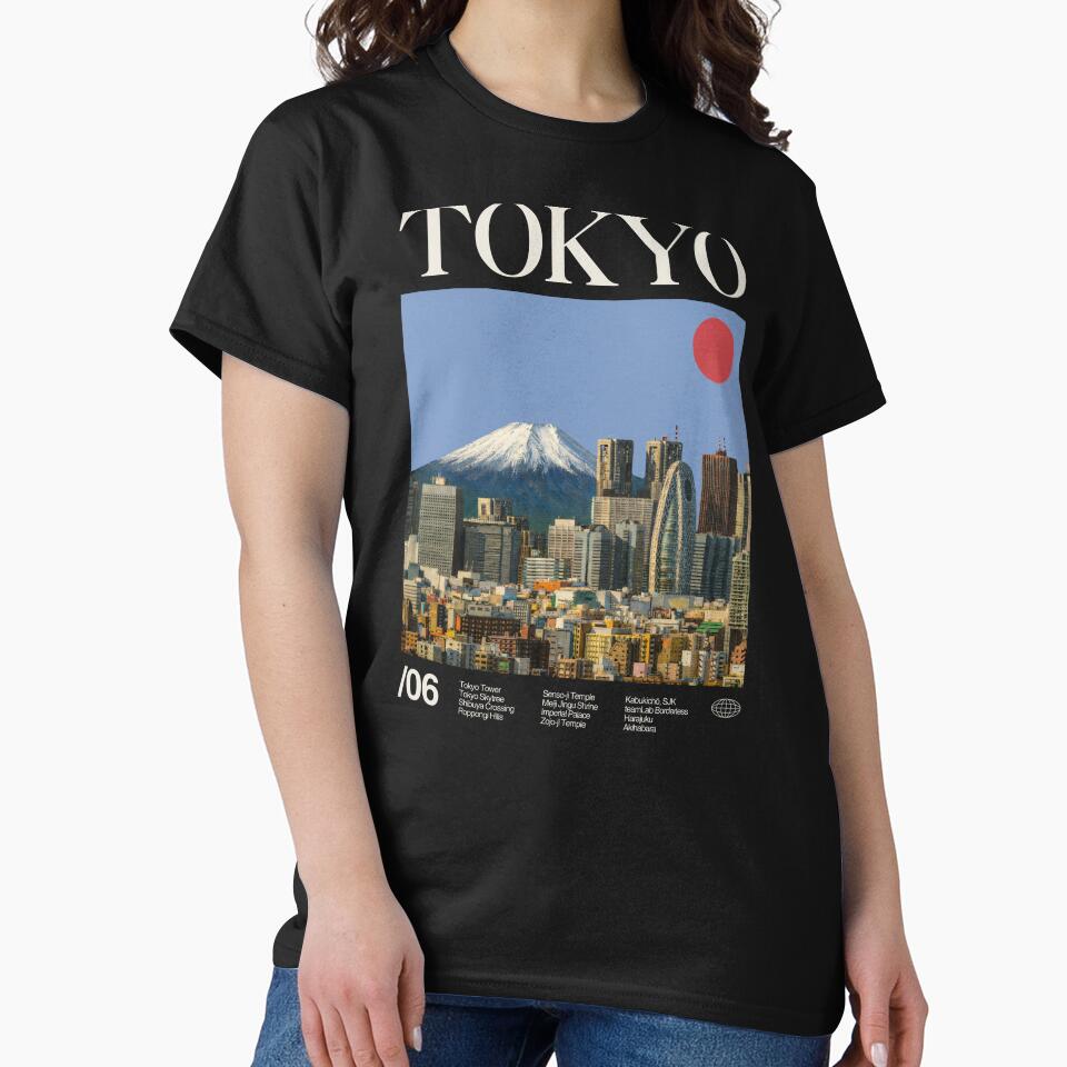 Tokyo Minimalist Aesthetic Dark Colour by moyjoystudio