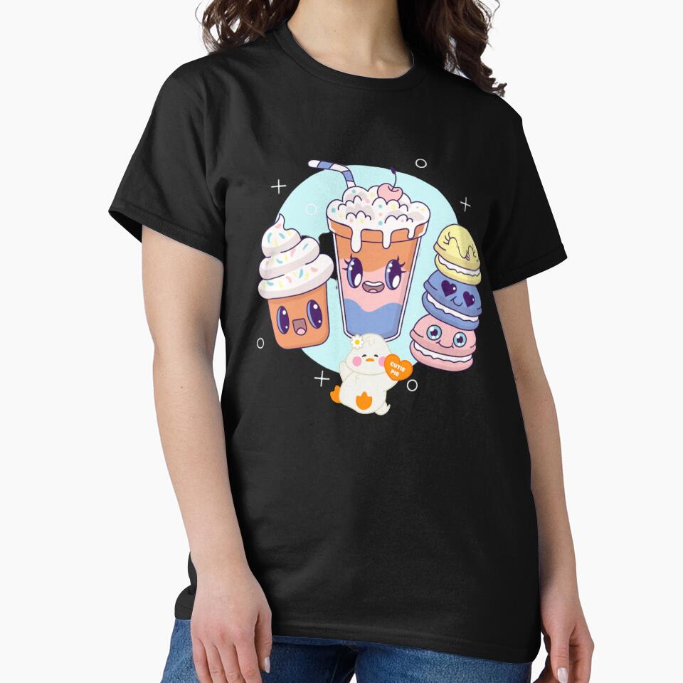 kawaii milkshake with hamster essential tshirt by anandsiva2703
