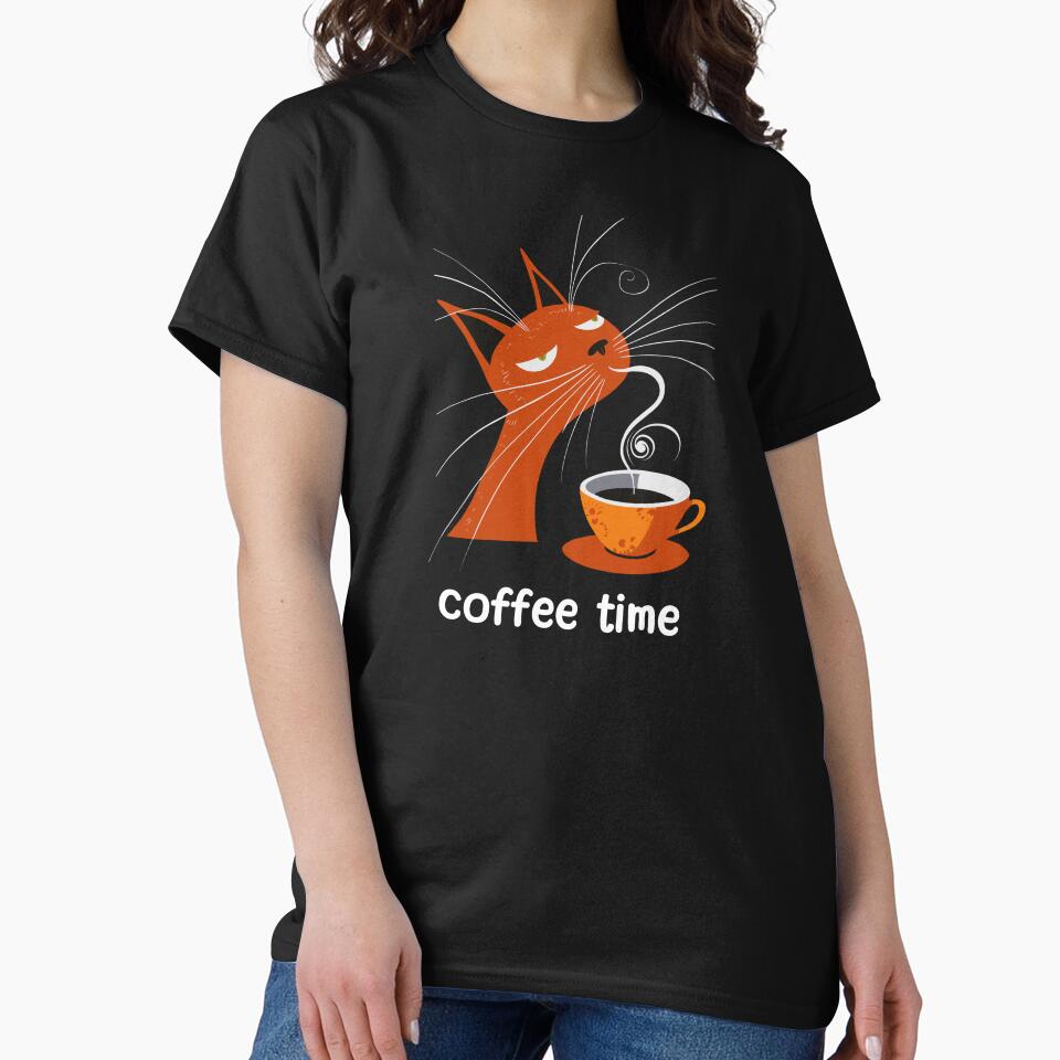 Coffee Time - Cat & Coffee  illustration by Loffartdesign