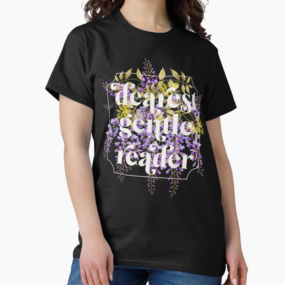Dearest Gentle Reader Floral Regency Gossip Aesthetic – Classic Sweatshirt by ObsidPyth-Arts