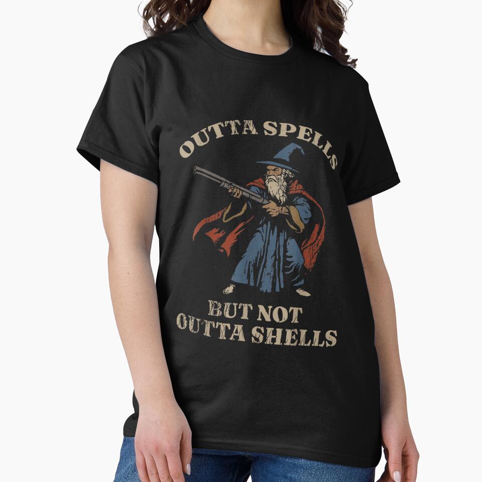 Outta Spells But Not Outta Shells Wizard Fantasy Meme by RedeRx