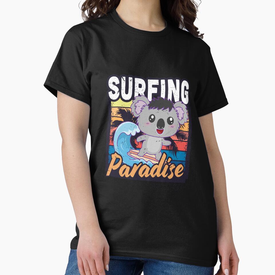 Surfing koala by zinovastudio