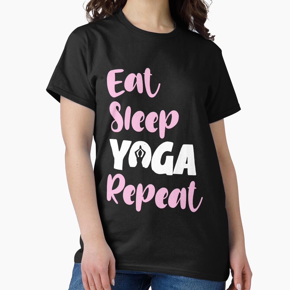 Eat Sleep Yoga Repeat Funny Yoga Lover Quote by ankarsdesign