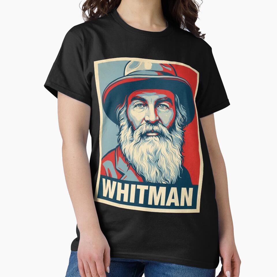Walt Whitman Hope Style Retro Poster Art by DamianRoy88