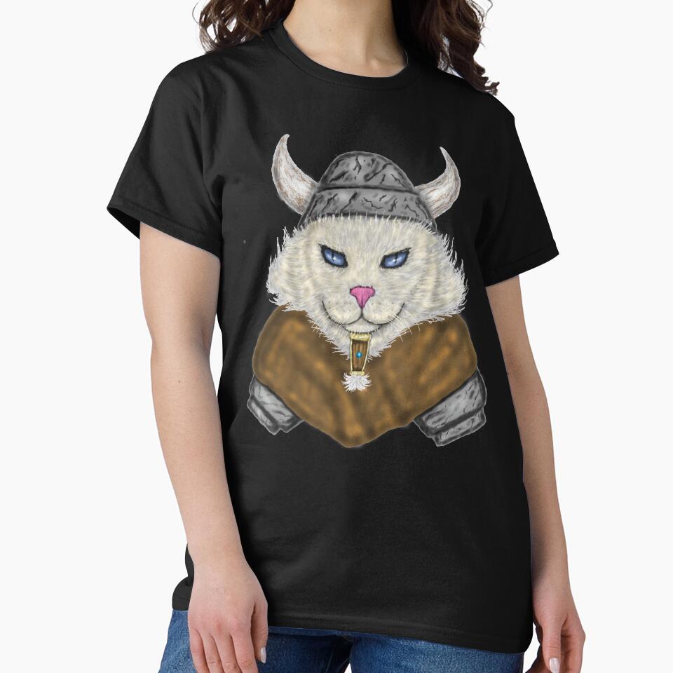 viking cat, cat mom, cat dad, cat lover, viking lover,  funny cat lover design by baingraphics