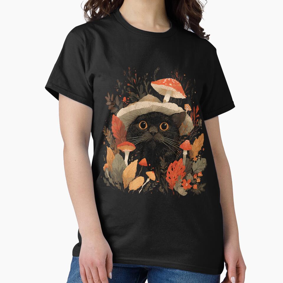 Mushroom And Cat by DanielleTonia