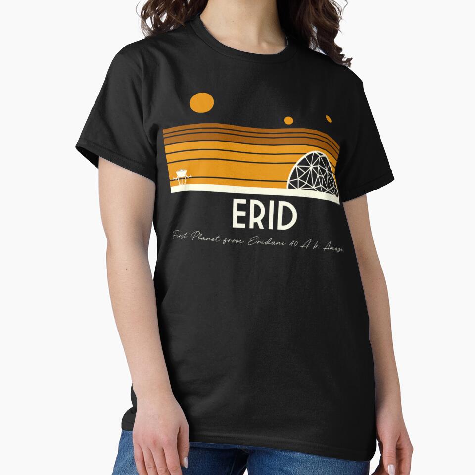 ERID Retro Planet Travel Shirt, Project Hail Mary Eridian World Sci-Fi Tee by LBERRA