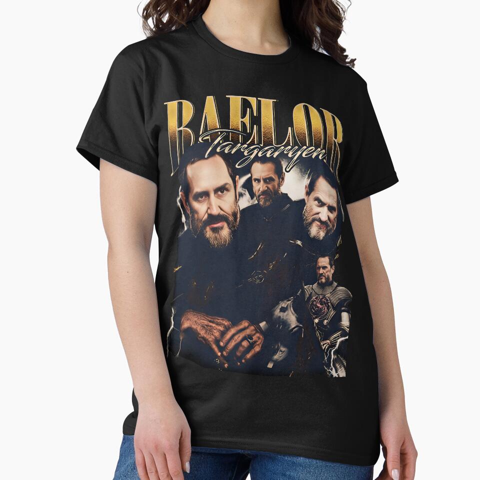Baelor Targaryen Vintage Collage T-Shirt, A Knight of the Seven Kingdoms Retro Fantasy Tee by Rhastasnixon