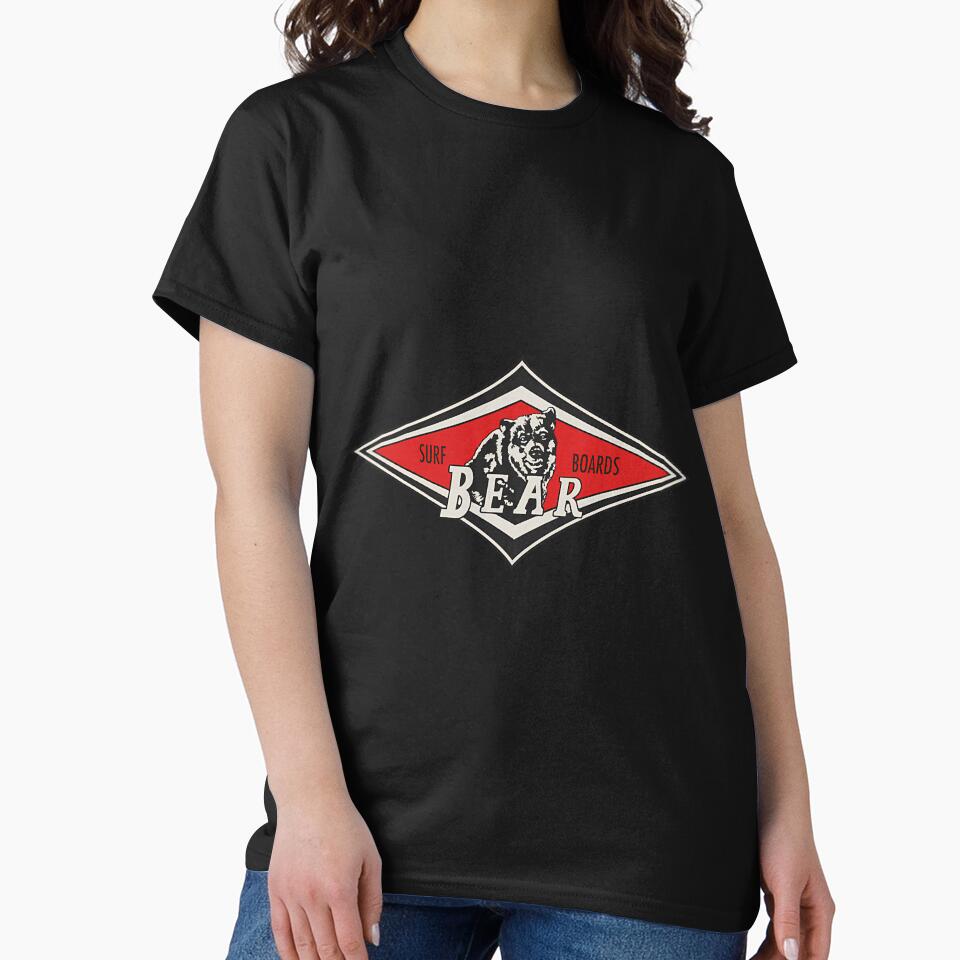 Vintage Surfing Bear Big Wednesday Cult Surfboard Red Surf Logo Diamond Retro by WendyMoore118