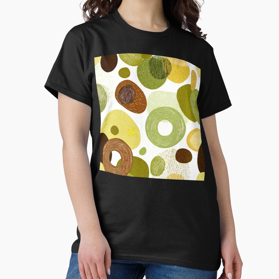 Boho Olive-Green, Yellow, And Brown Abstract Designs by DEC02