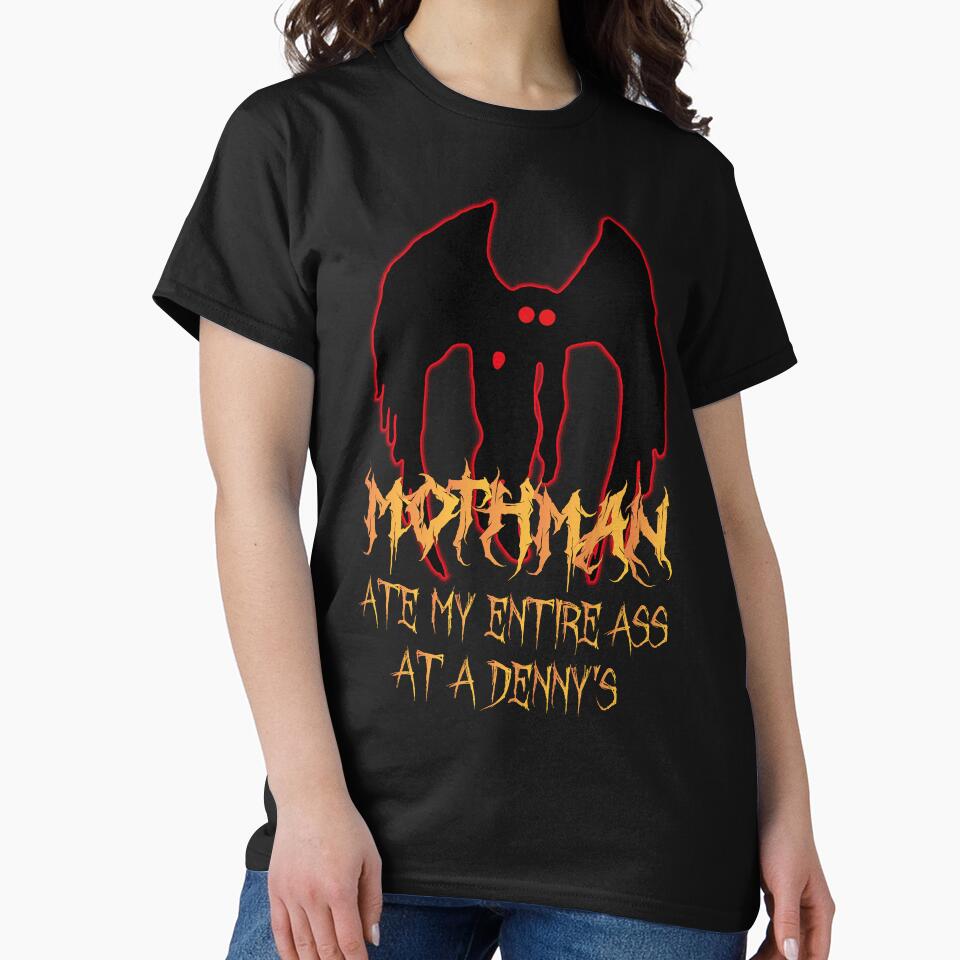 Mothman ate my entire ass at a Denny's by FunnieGifts