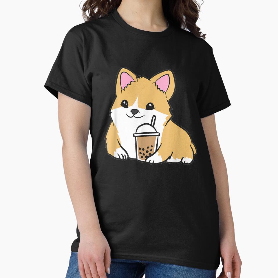 Corgi Bubble Tea Welsh Corgi Pearl Milk Tea by tolivia