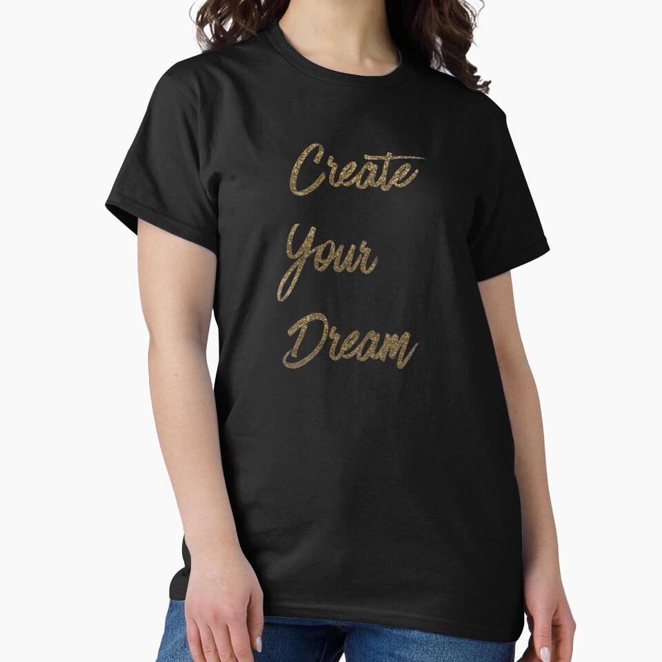 Create Your Dream - Gold Glitter Effect by madtoyman