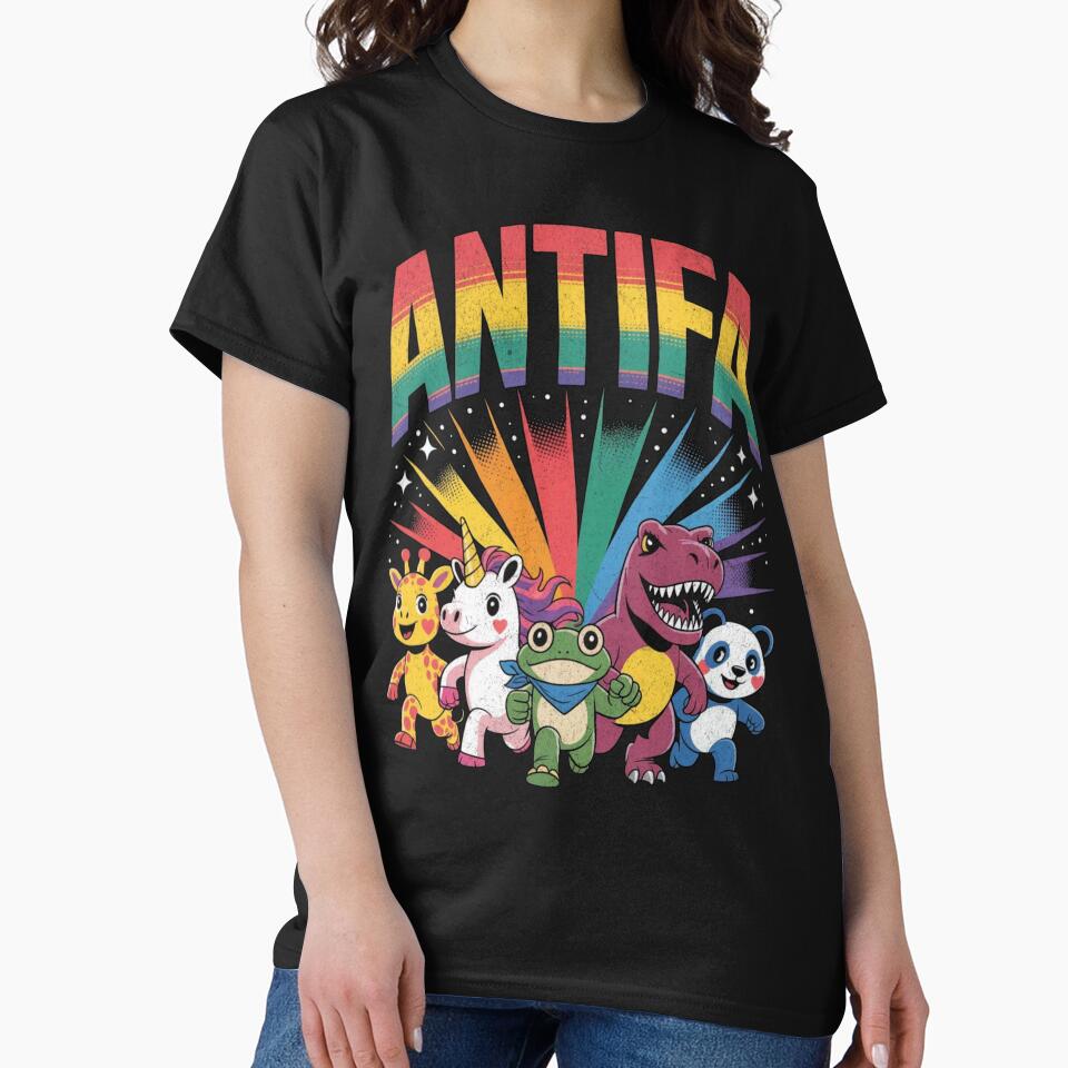 Cute Antifa Protest Anti ICE Anti Trumpf by zptees