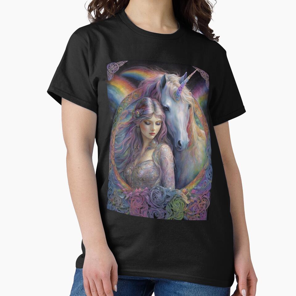 Unicorn & Maiden by Spellhorn13