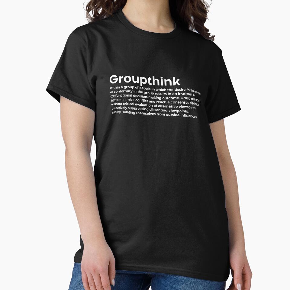 Groupthink white by EdimQuotes