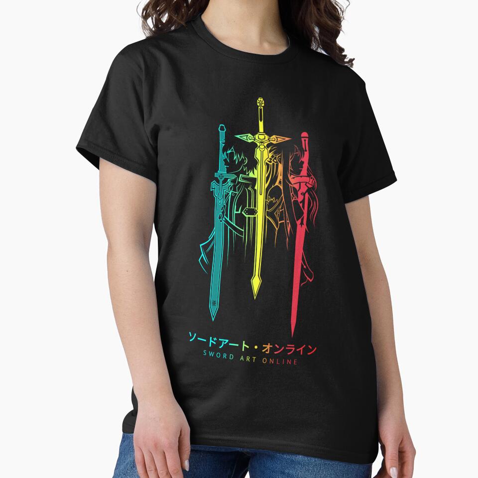 Vibrant Sword Silhouette Design by floverglowstudio