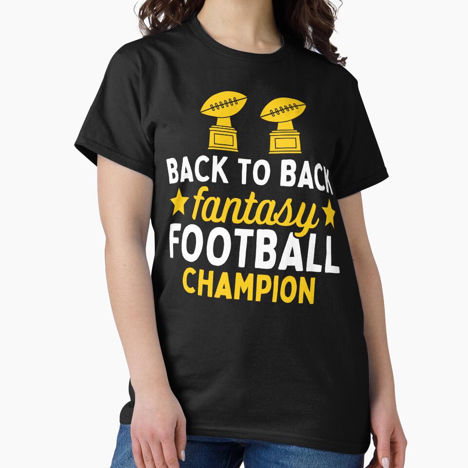 Back to Back Fantasy Football Champion by Beezi Graphix