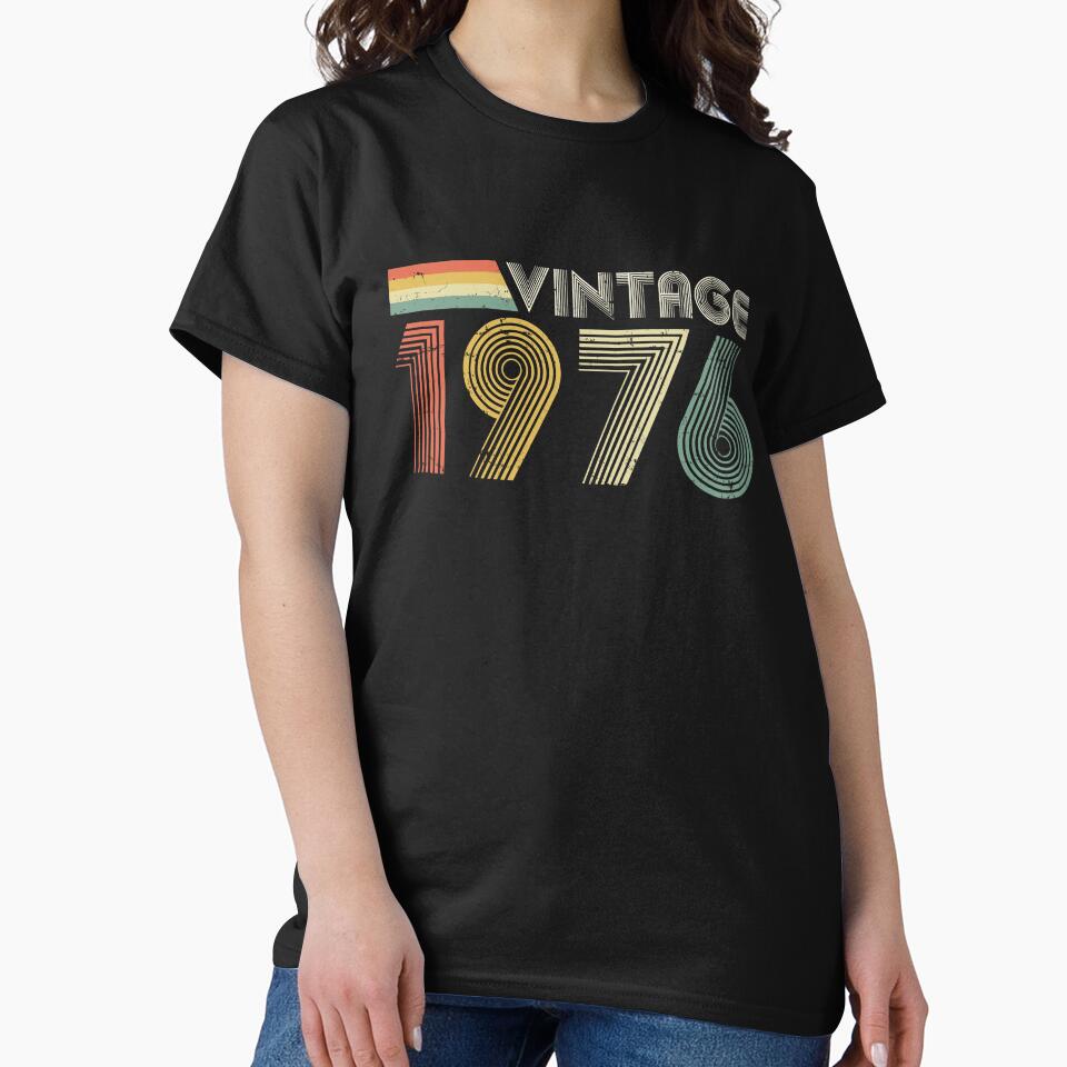 Vintage 1976, 50th Birthday Gift (Distressed Design) by RicardoTito