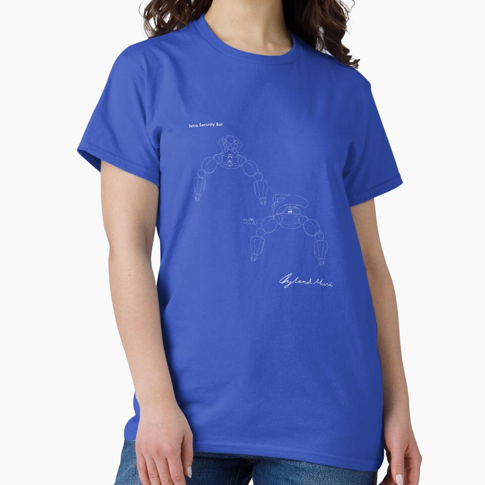Tetra Security Robot blueprint - Prints & T-shirt by iylandmoncee