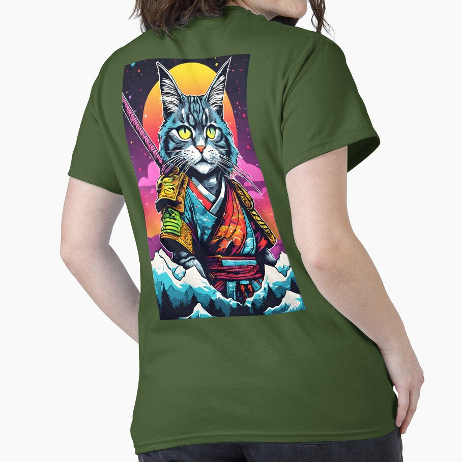 japanese samurai fantasy cat by defpoint