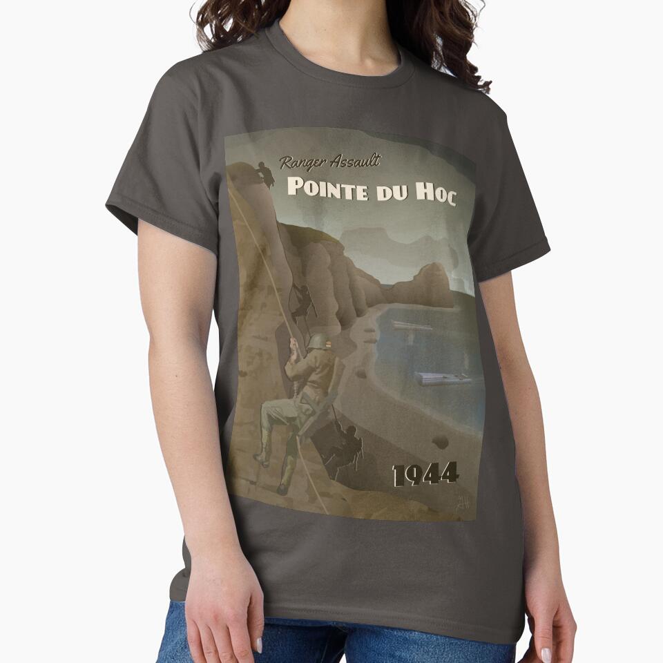 Pointe Du Hoc 1944 - Ranger assault Travel Poster by The War Effort