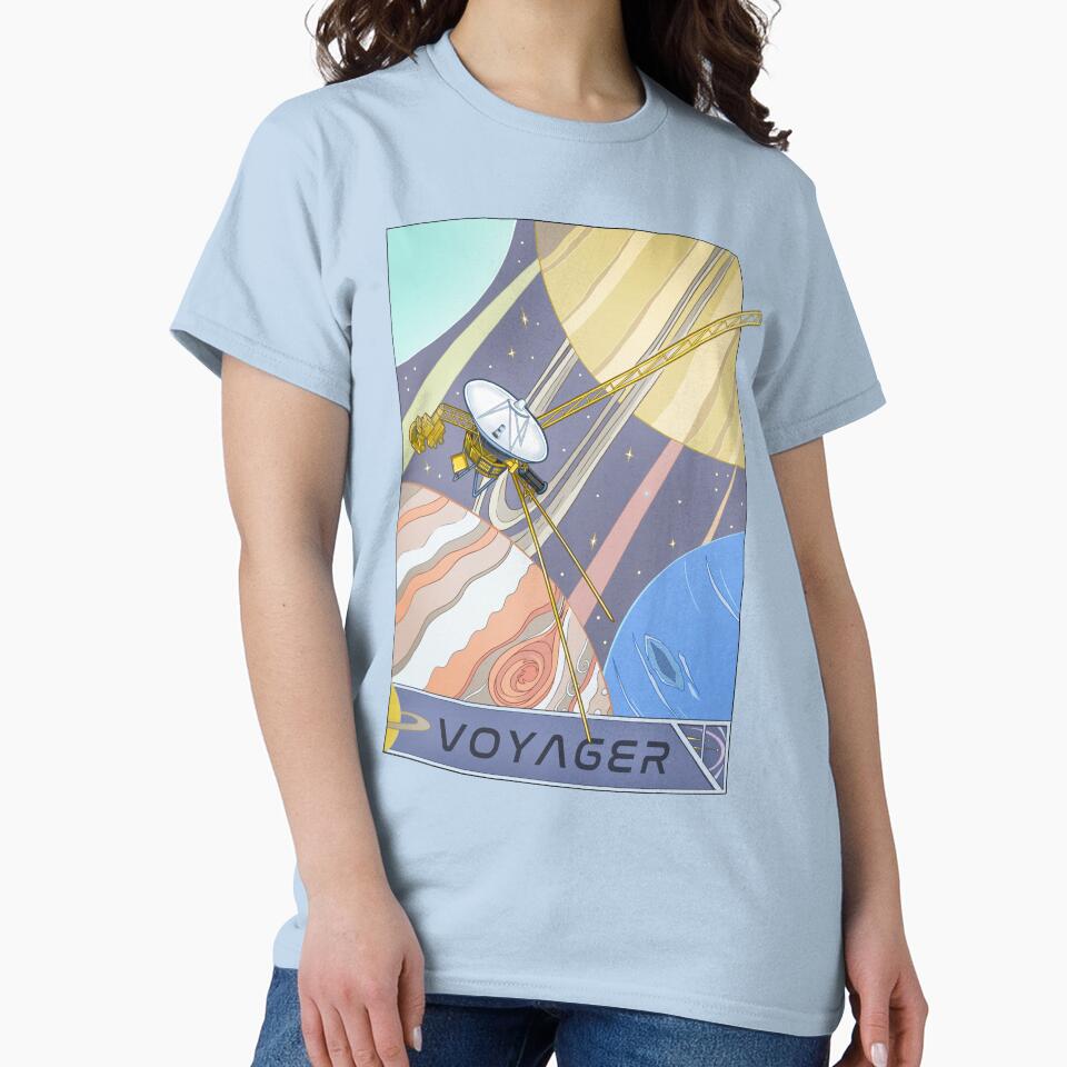 Voyager Probe in Space - An Illustration of Space Exploration by stacree