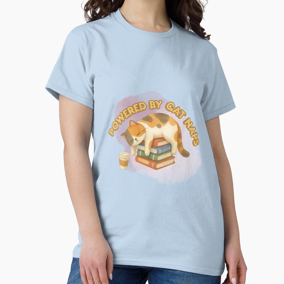 Powered By Cat Naps | Funny Cat Lover Design by CuteVibesStudio
