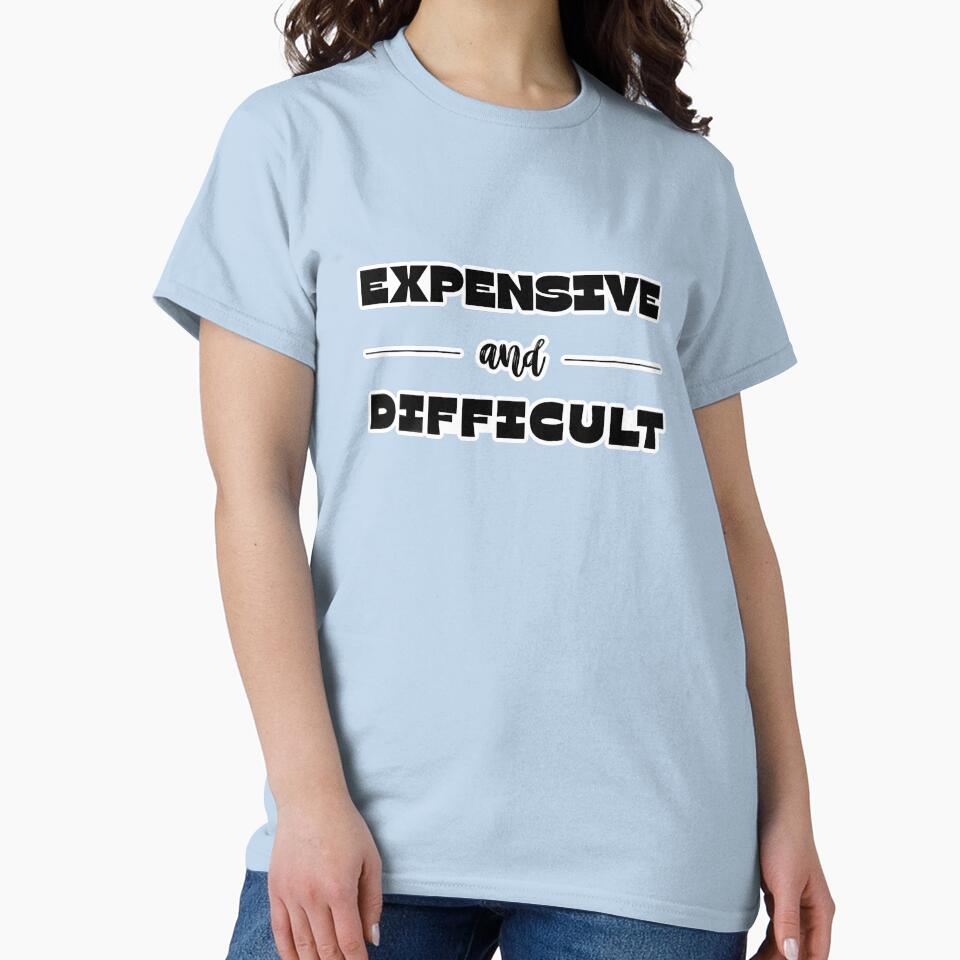 “Expensive and Difficult Motivational Mindset Typography Quote Design” by Deep-Fold