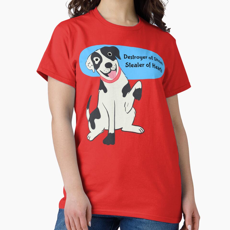 Destroyer of Shoes Funny Dog by Sachie's Studio