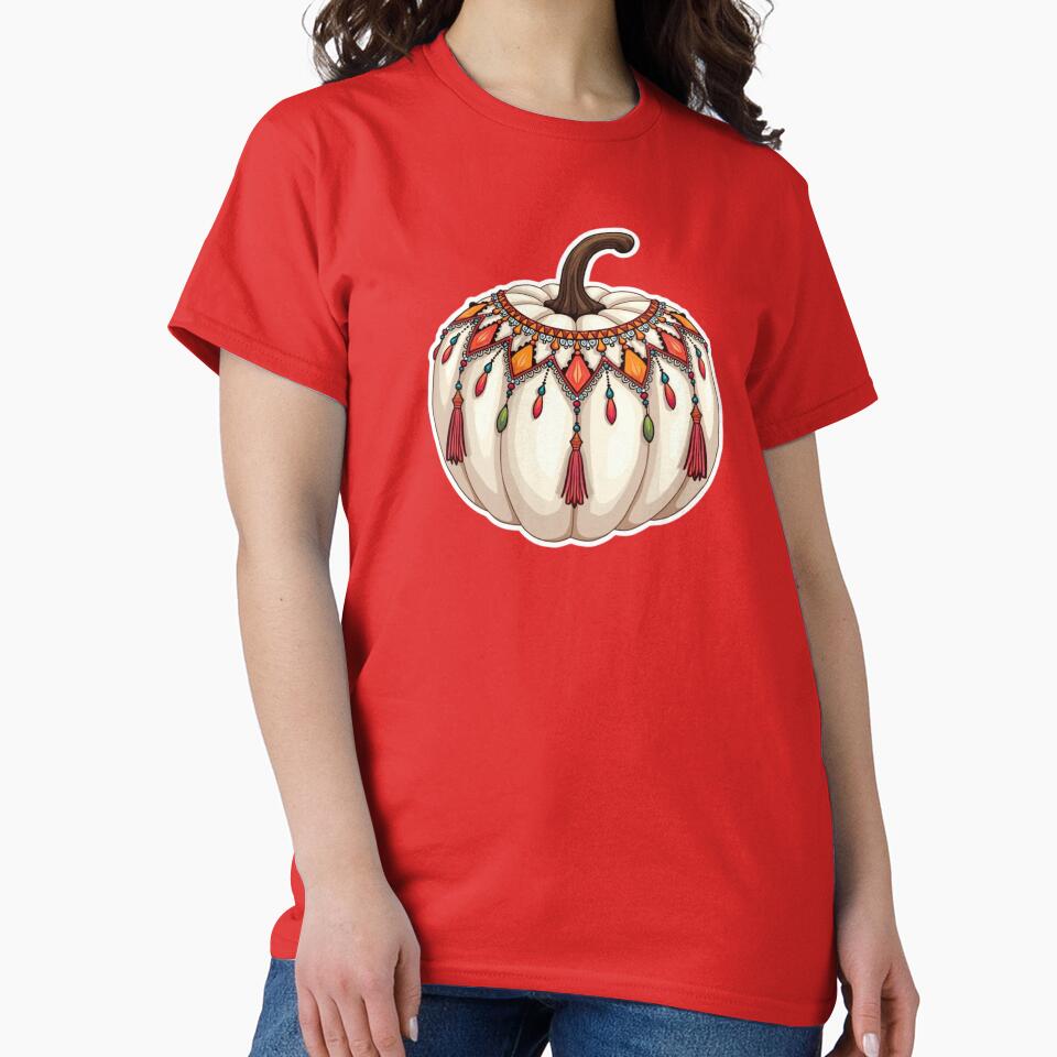 Boho White Pumpkin with Tassles by ArtfullyRooted