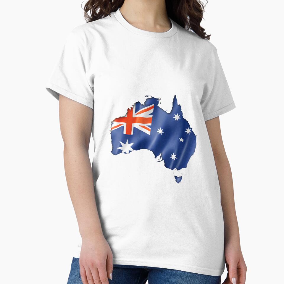 Minimal Australia Flag Patriotic Aesthetic Design by FunPurchase