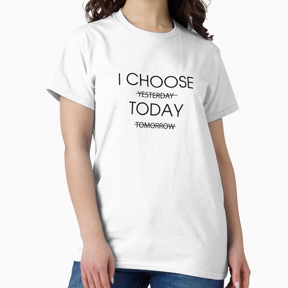 "I CHOOSE TODAY"  Minimalist Motivational Typography Design by asssyau