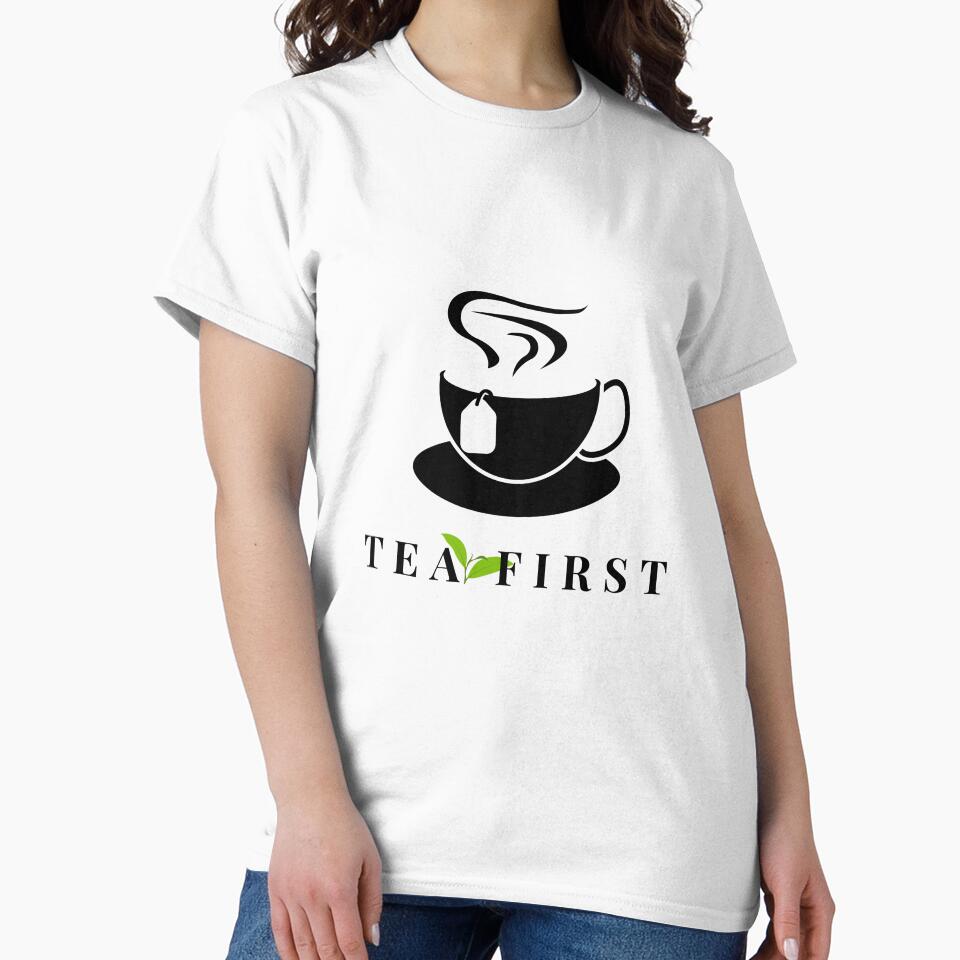 Mad Tea Energy Minimal Tea Leaf | Green Tea Aesthetic Minimalist Design by glowtrendz