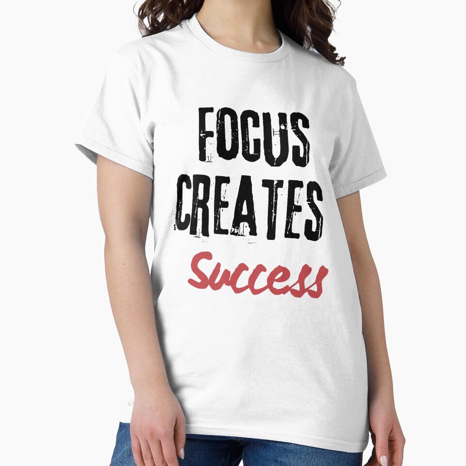 Focus Creates Success Motivation Quote Design by Adappai