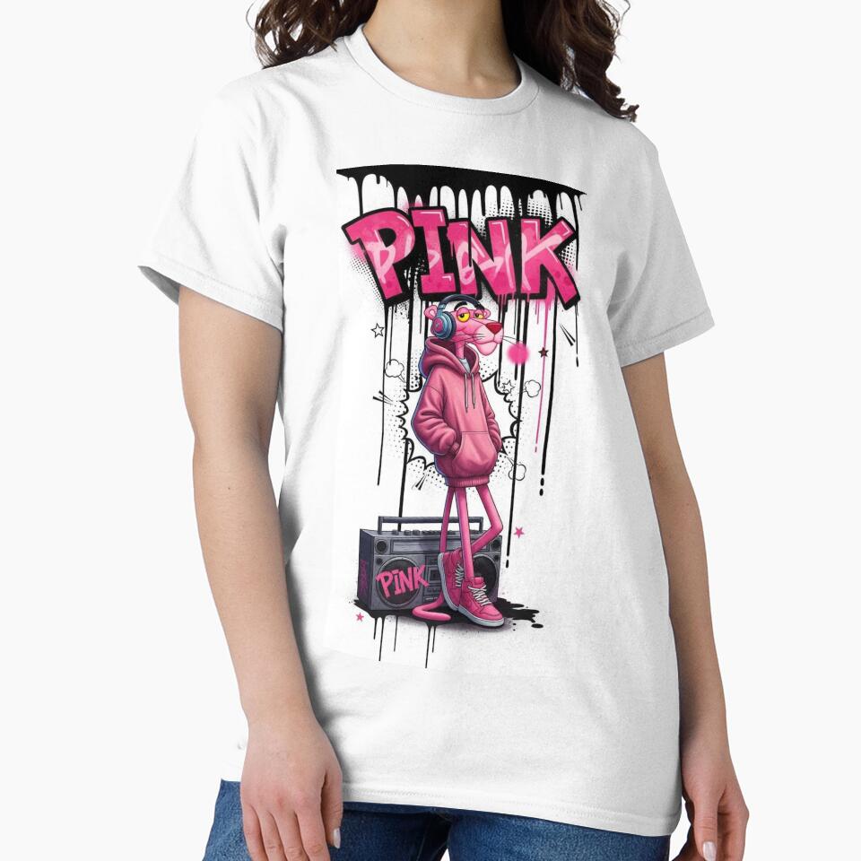 Streetwear Pink Panther – Urban Graffiti Style by Dragon Desing Graphic