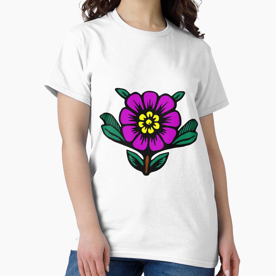 Cartoon Purple Flower by Reethes