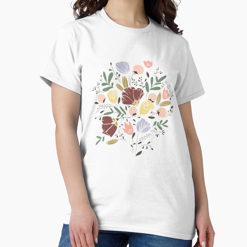 Colorful Flower Tee Design by Francesco Borrelli