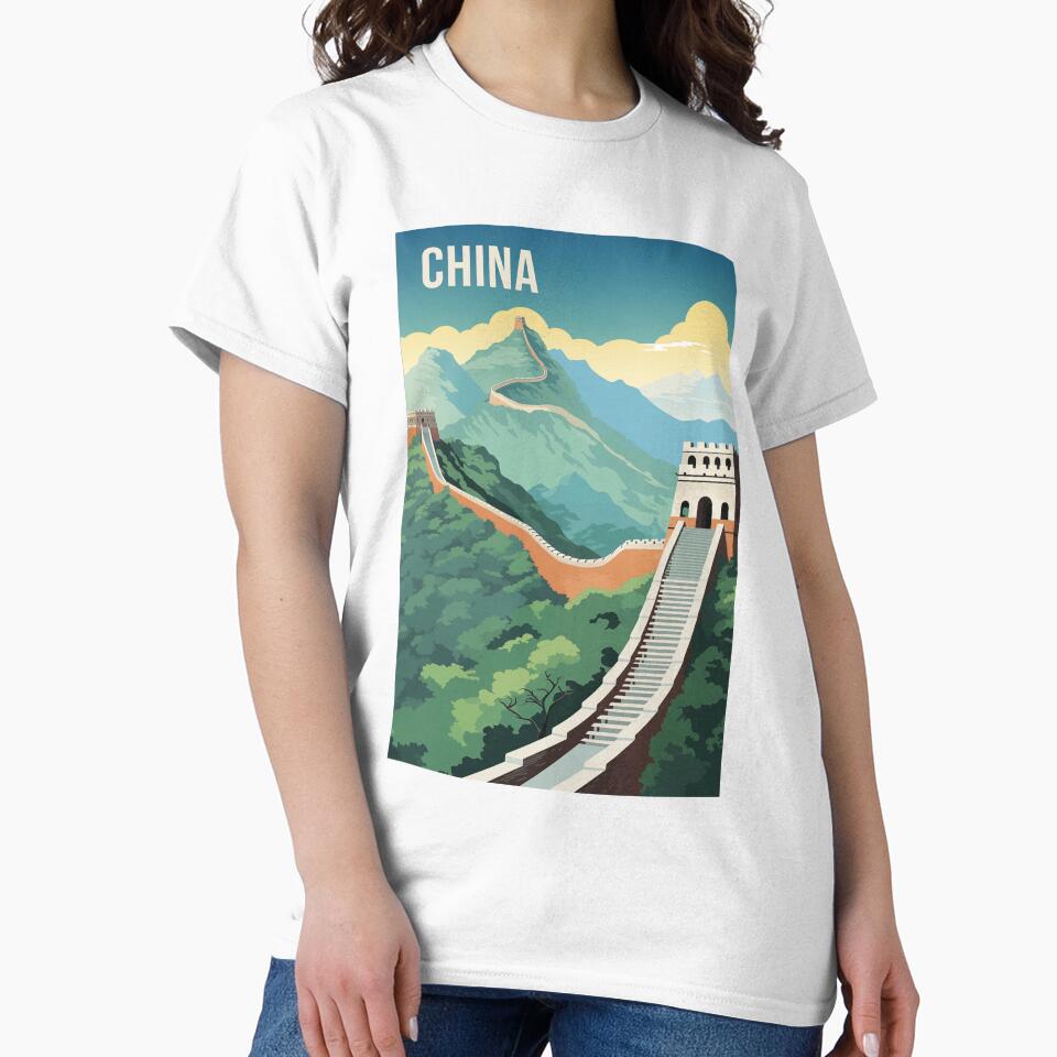 Great Wall of China - China Vintage Travel Poster Retro by artra-shop