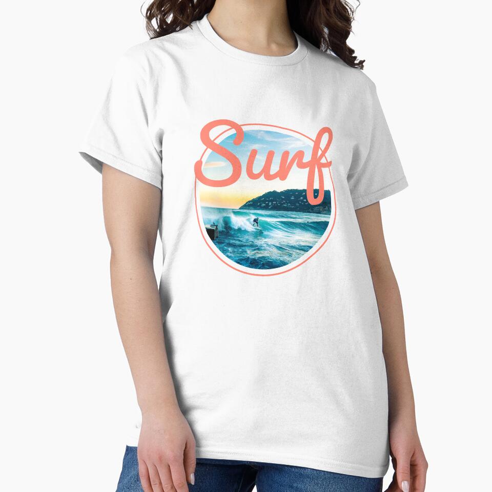 SURF - surfing - circle - minimalist by Tropical Blood
