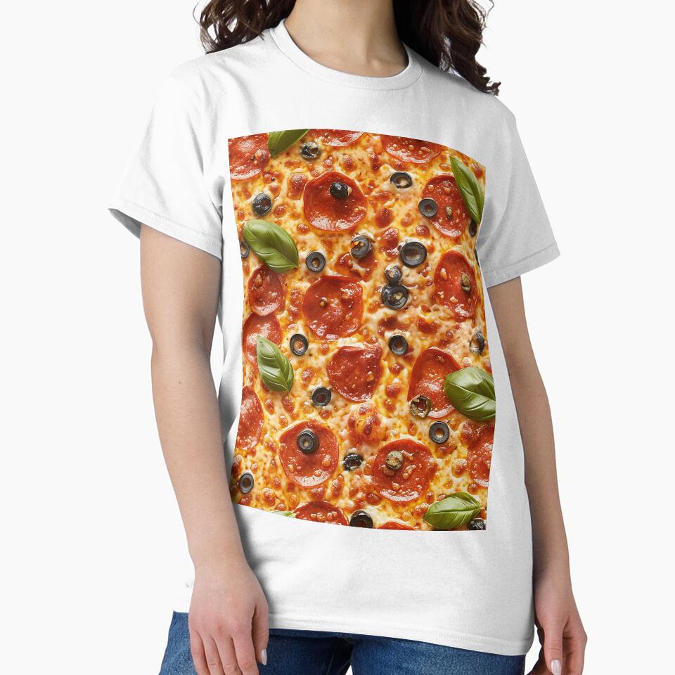 Seamless Pizza Pattern by GroovyRaffRaff