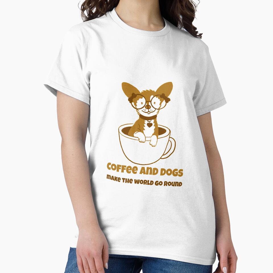 Coffee and dogs make the world go round by AZABSTORE
