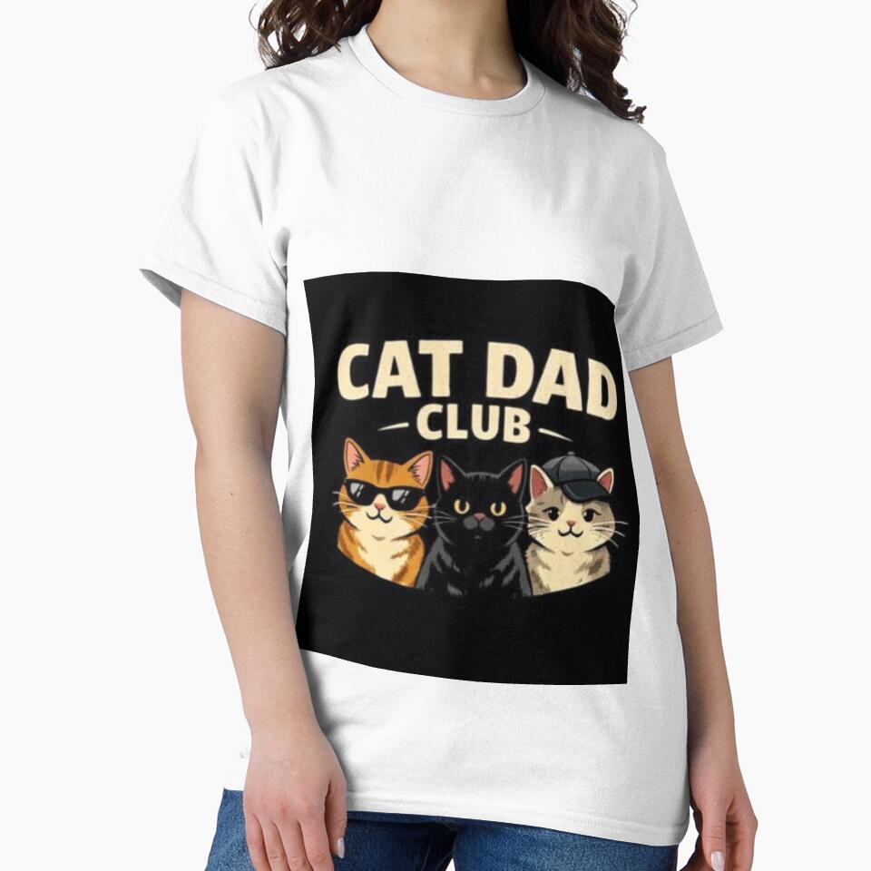Cat Dad Club Funny Cat Lover Design. by soumayashop