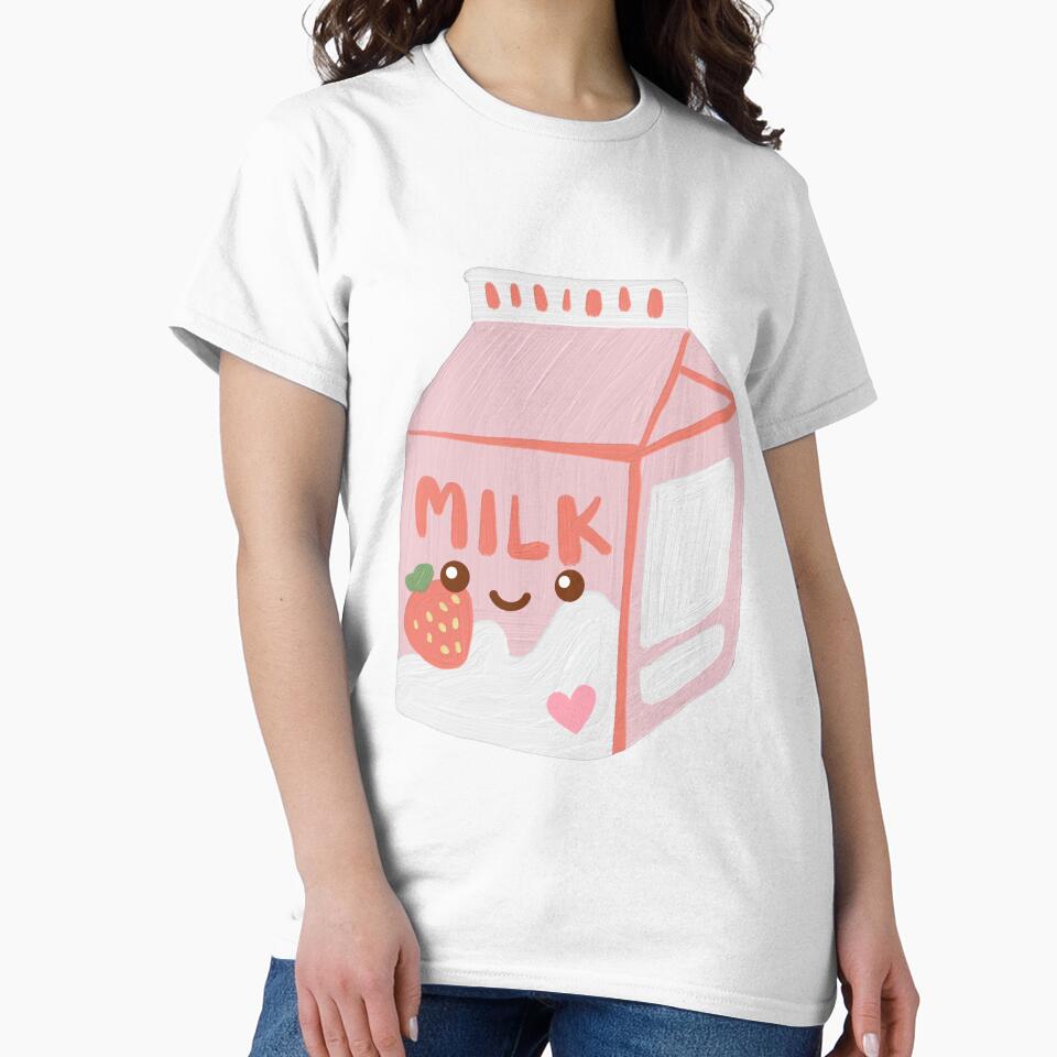 Kawaii Strawberry Milk Carton Sticker by Uryummypie