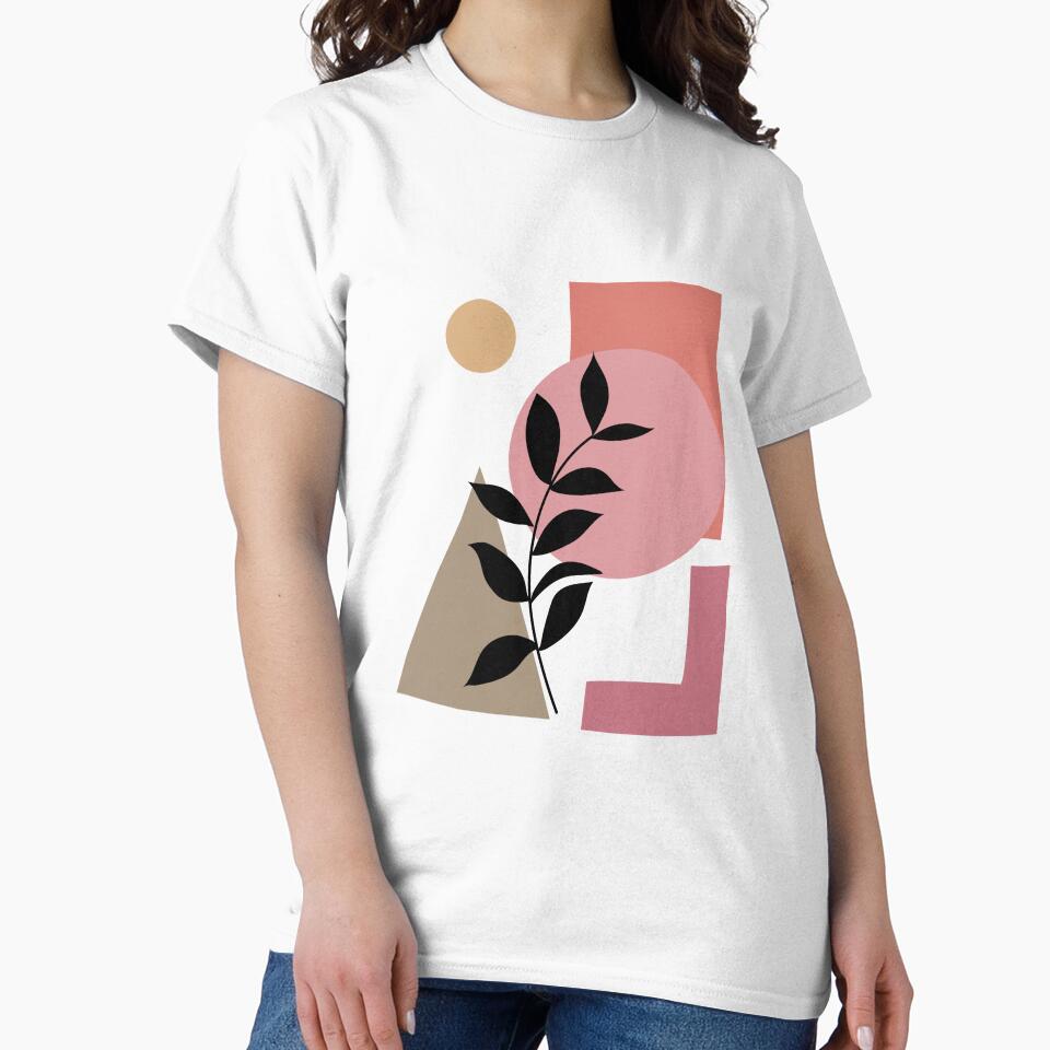 Geometric Boho | Black Leaf | Handmade Premium Prints by BesideStyles