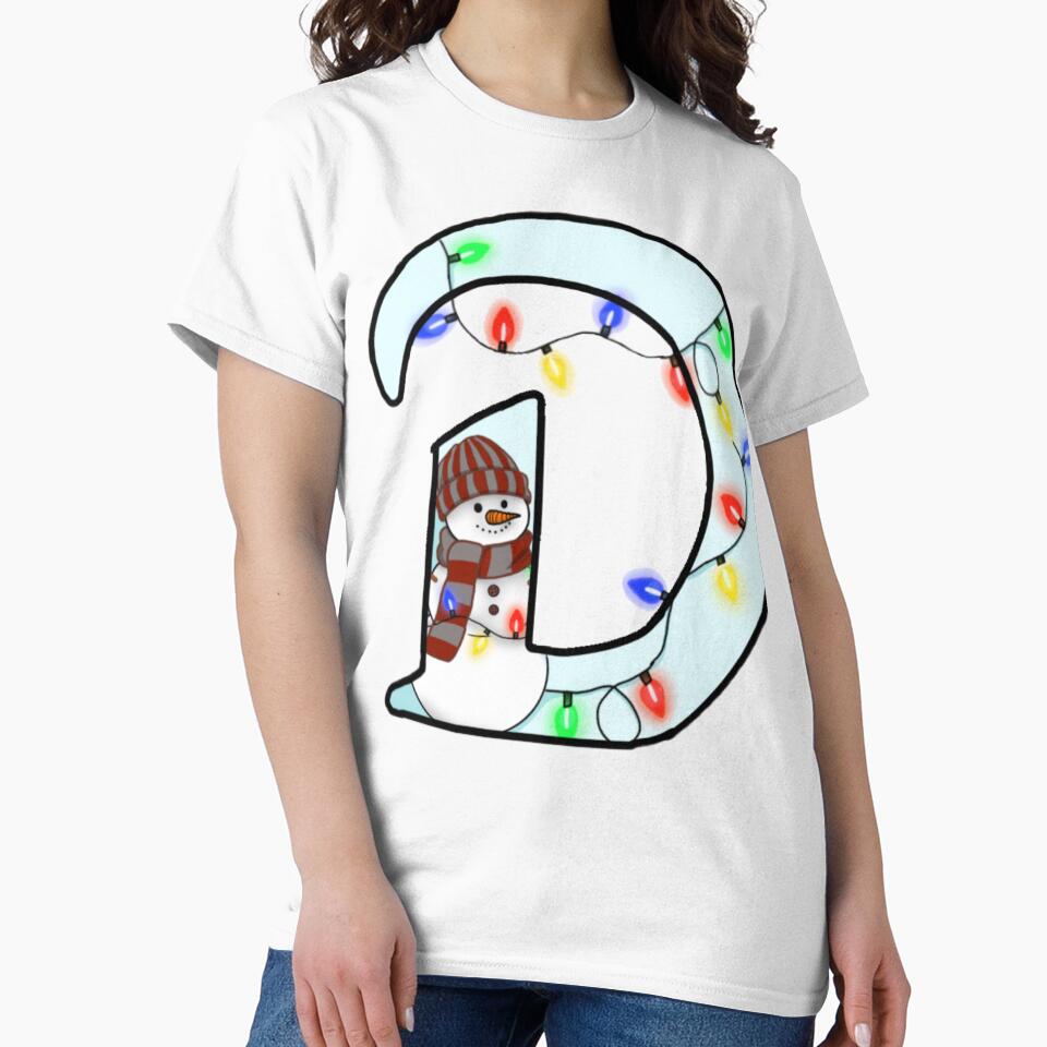 Holiday themed letter D by Artistkhg