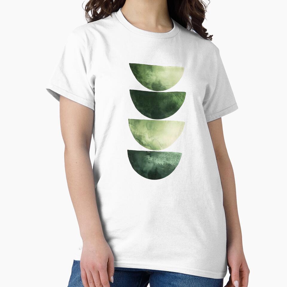 Green Abstract Boho Half Circles by CheersTOGETHER
