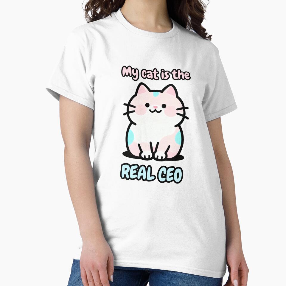 My Cat Is the Real CEO – Funny Cat Humor Design by CatVibesStudio