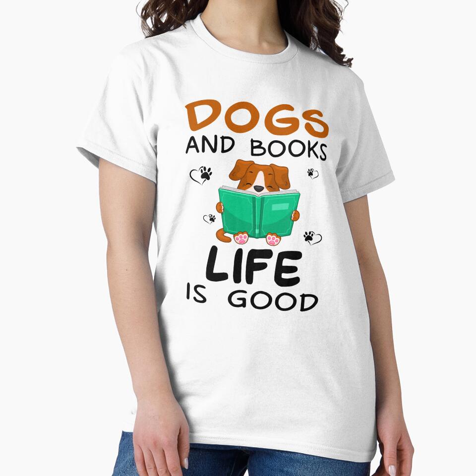 Dogs And Books Life Is Good by SunsetGloww